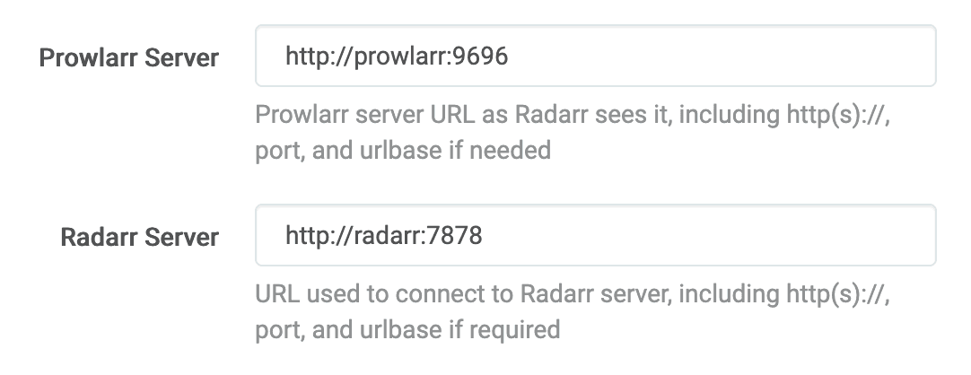 prowlarr url